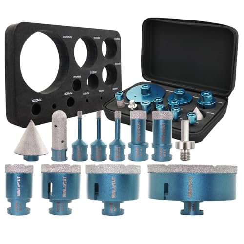 Minlaycut - Set 12 Punte Diamantate M14 per Piastrelle