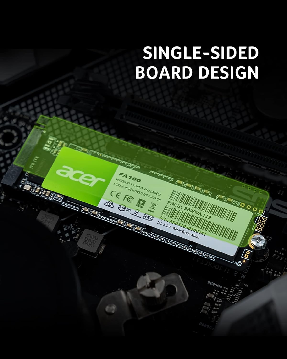 Acer FA100 SSD PCIe 3.0 NVMe 512 GB - immagine 4