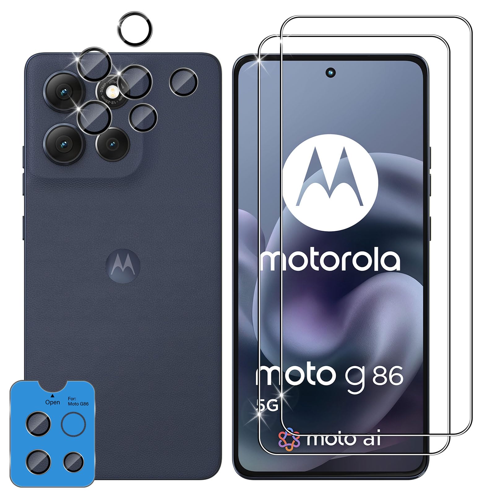 Lutree Vetro Temperato Motorola Moto G86 5G (2+2 Pezzi)
