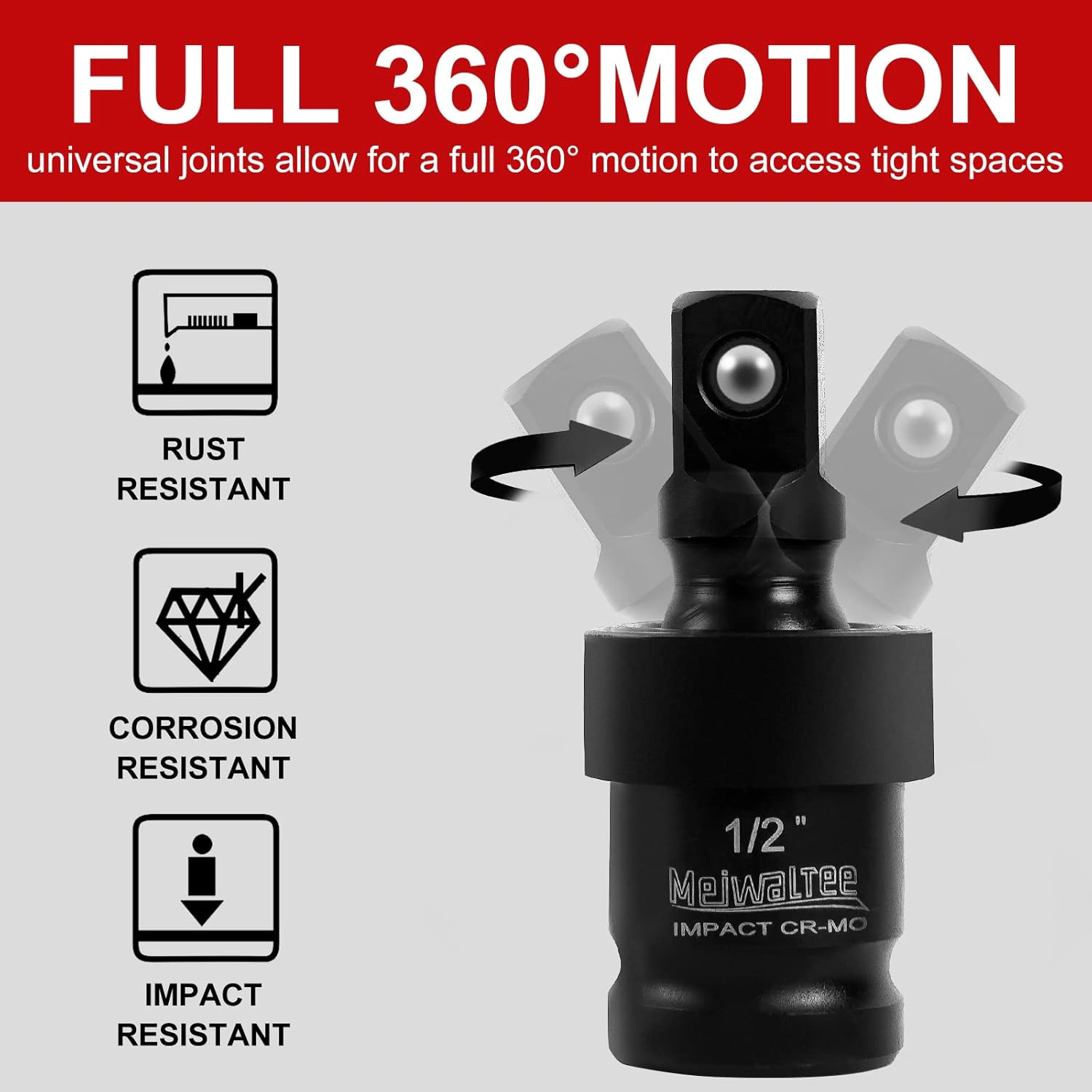 Set Bussole a Impatto 1/2" 43 Pezzi, CR-MO - immagine 6