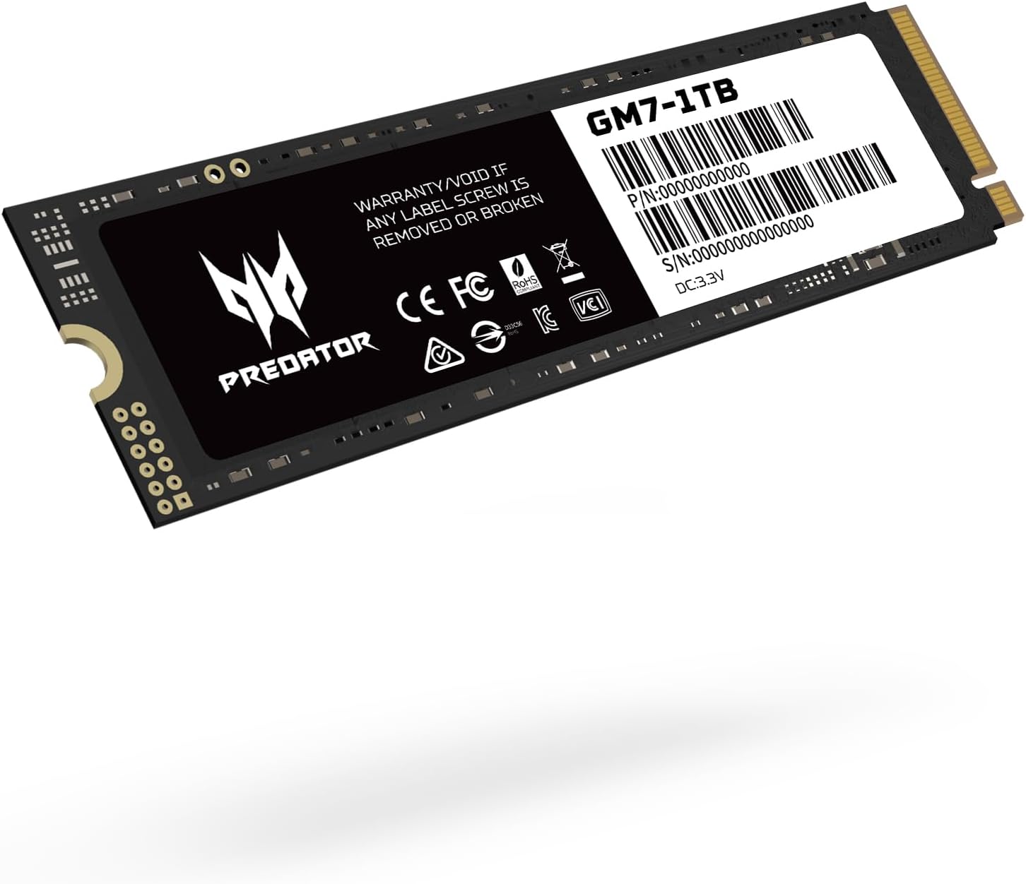 SSD Acer Predator GM7 1TB M.2 PCIe Gen4 x4 NVMe 2.0 - immagine 1