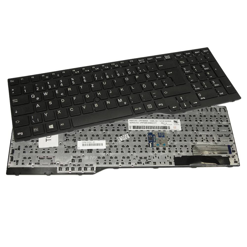 Trade-Shop Tastiera Originale Laptop QWERTZ Tedesca Nera
