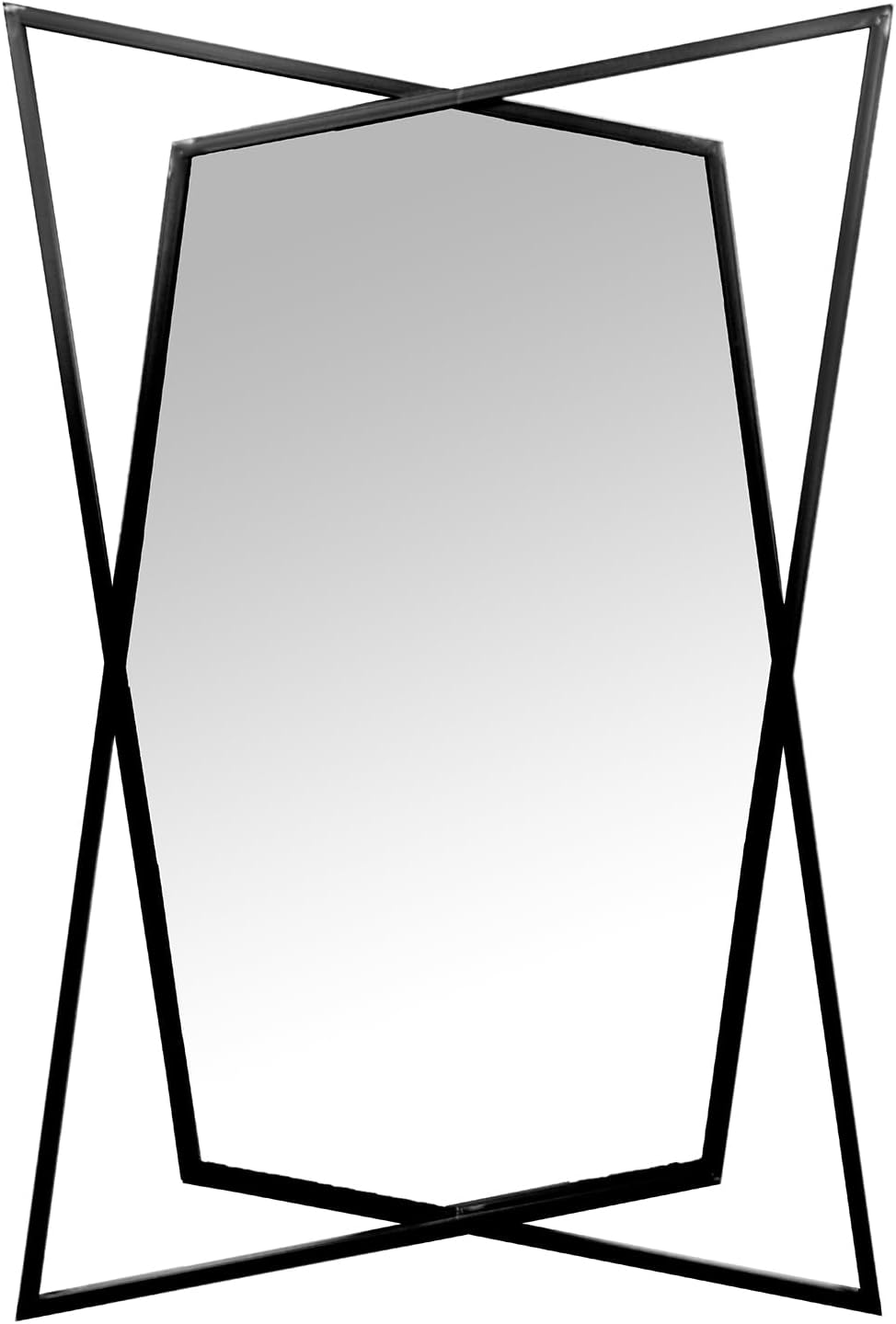 ESPEJO PARED METAL NEGRO_60X2,5X90CM