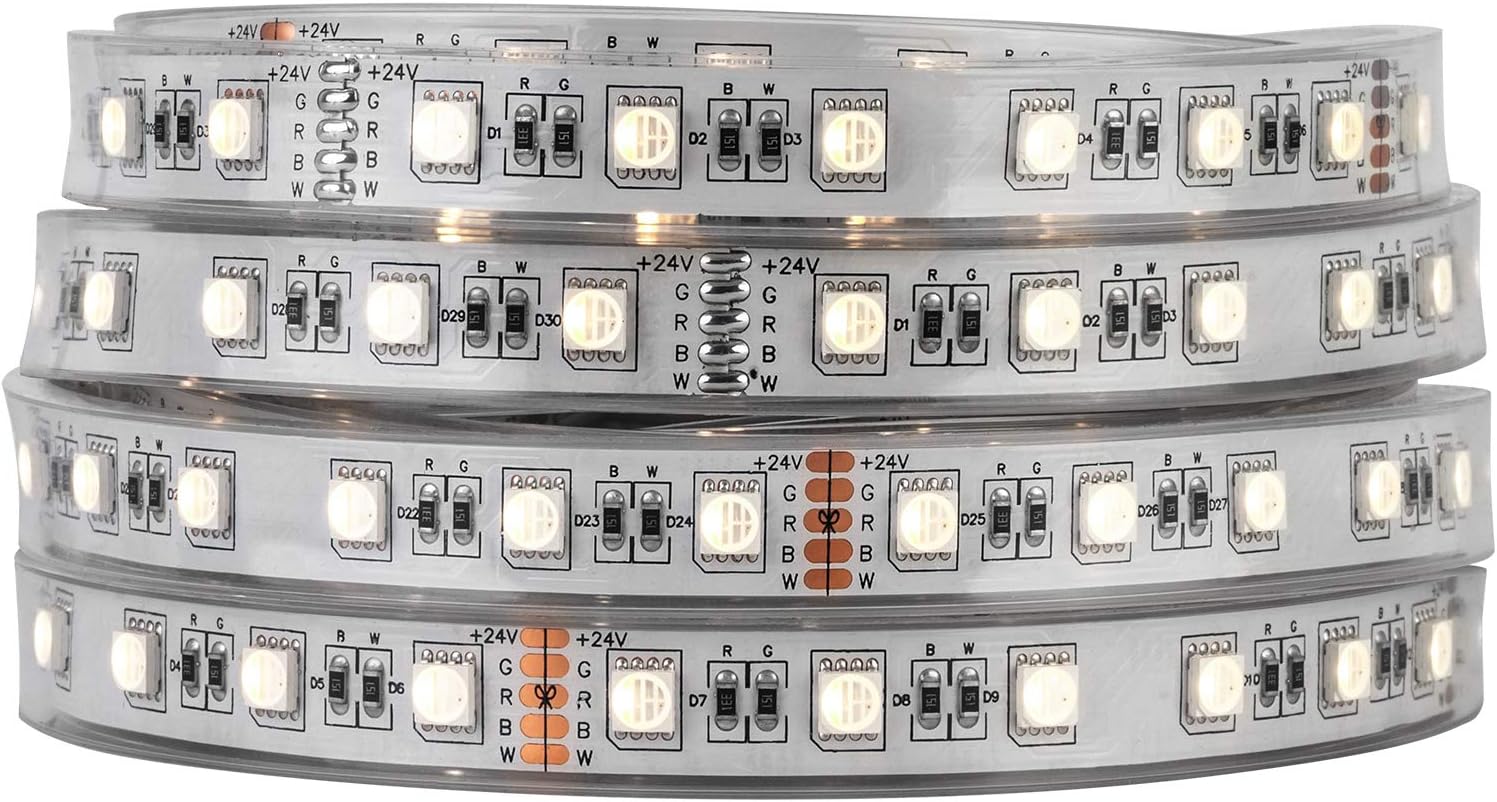 Btf-lighting Striscia LED 5050 RGBW 5m IP67 DC24V - immagine 1