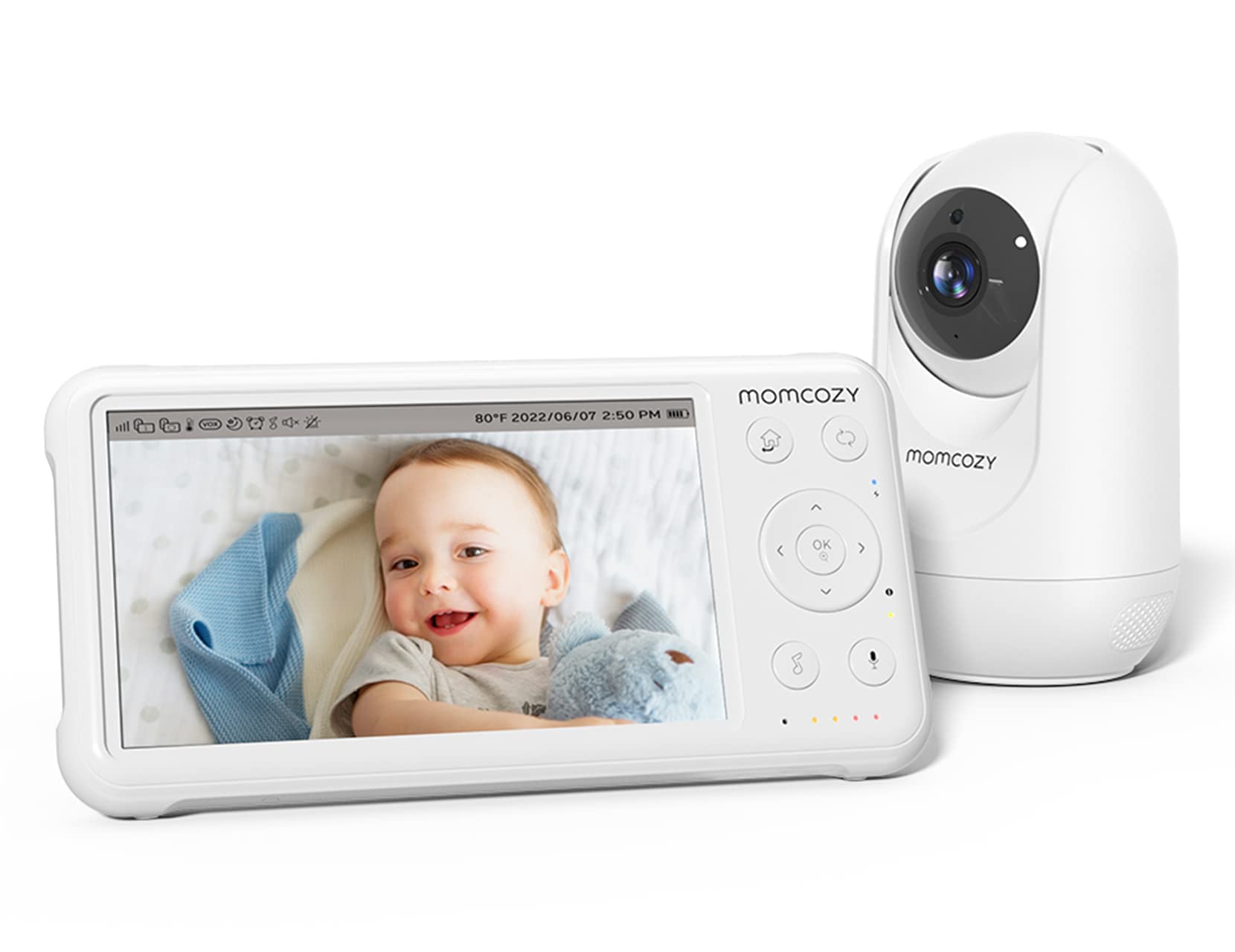 Momcozy Baby Monitor Video e Audio BM01, Schermo HD 5"