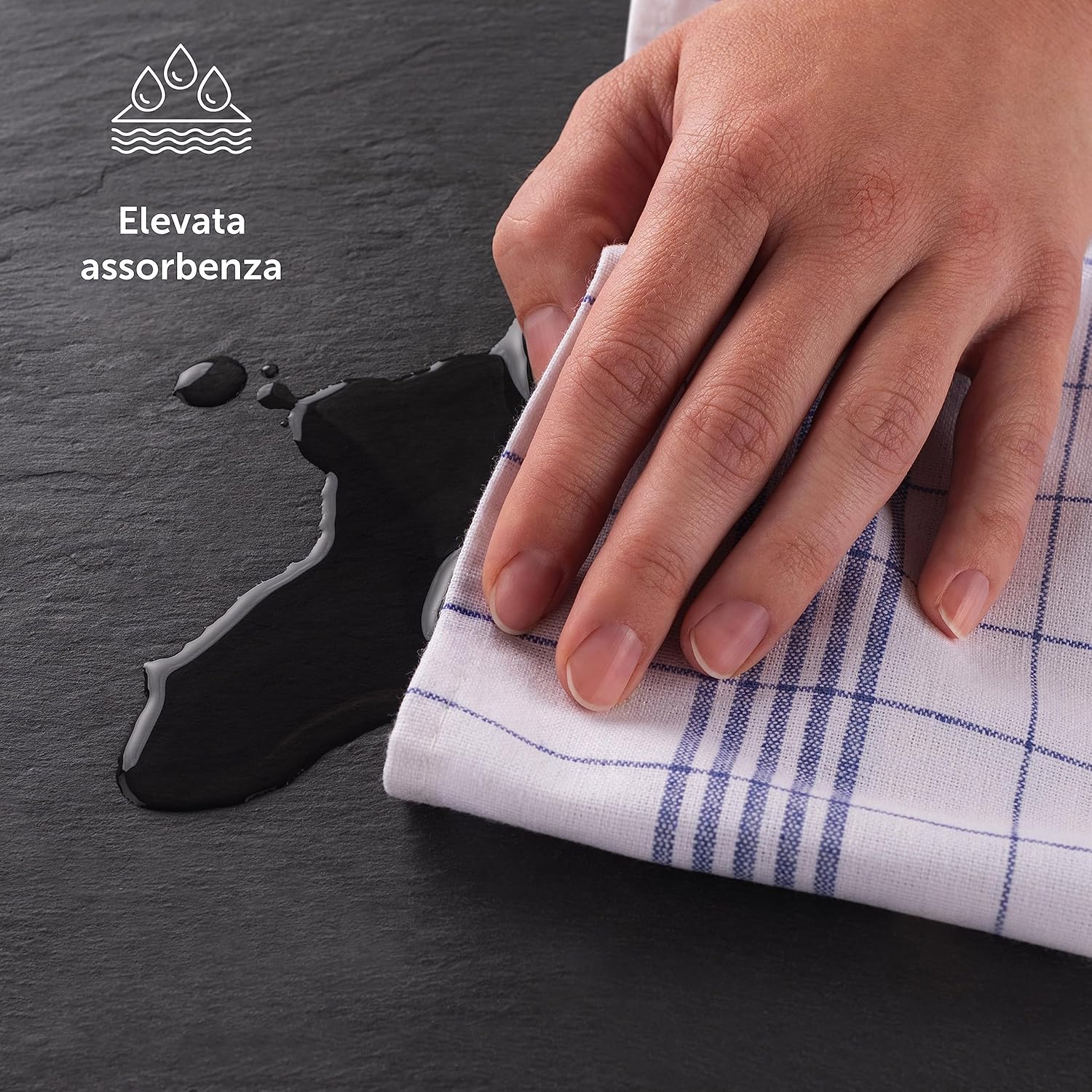 Blumtal Set Strofinacci Cucina 100% Cotone 50x70cm - immagine 3