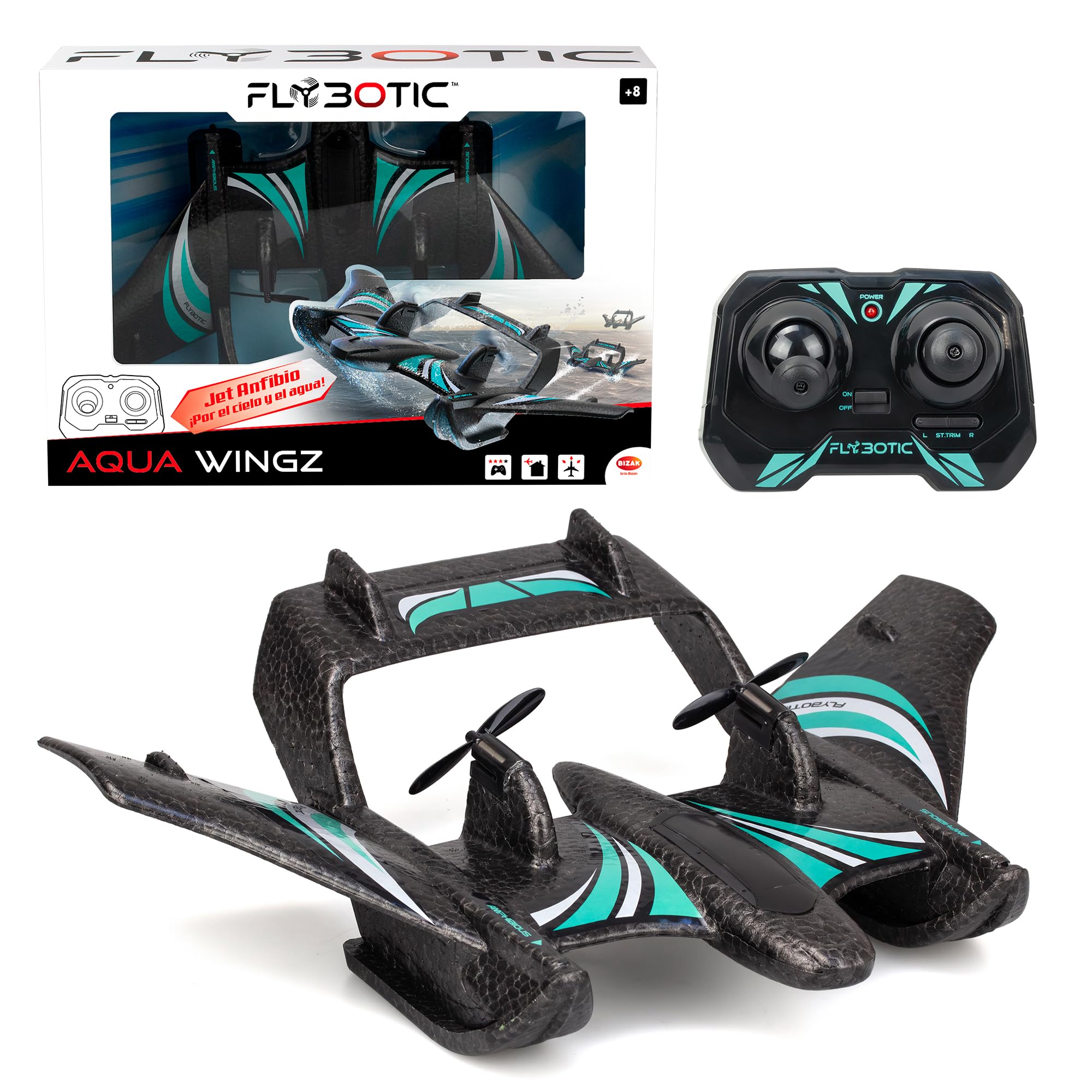 Bizak Aqua Wingz - Aereo RC con Luci LED