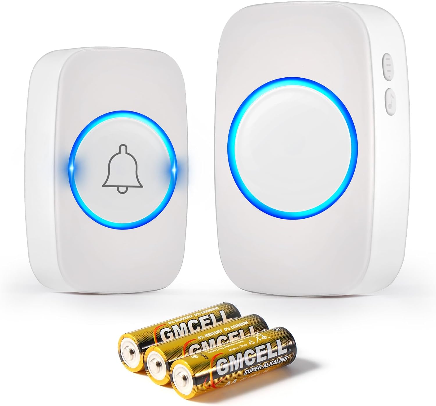 Blendura Campanello Senza Fili da Esterno IP55, Bianco - immagine 1