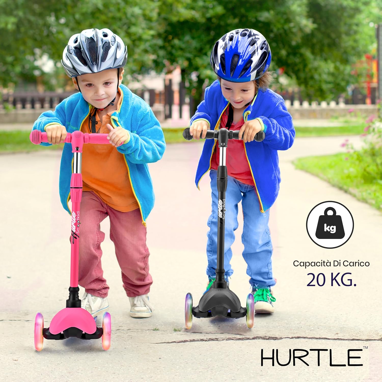 Hurtle Monopattino 3 Ruote con Luci LED - immagine 4