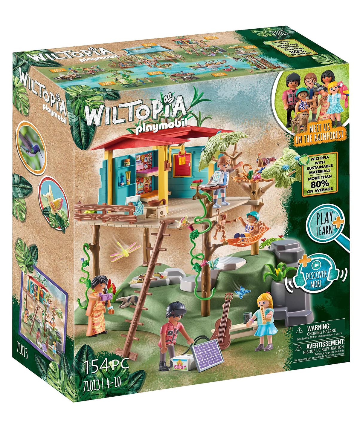 PLAYMOBIL Wiltopia 71013 Casa sull'Albero Foresta Amazzonica