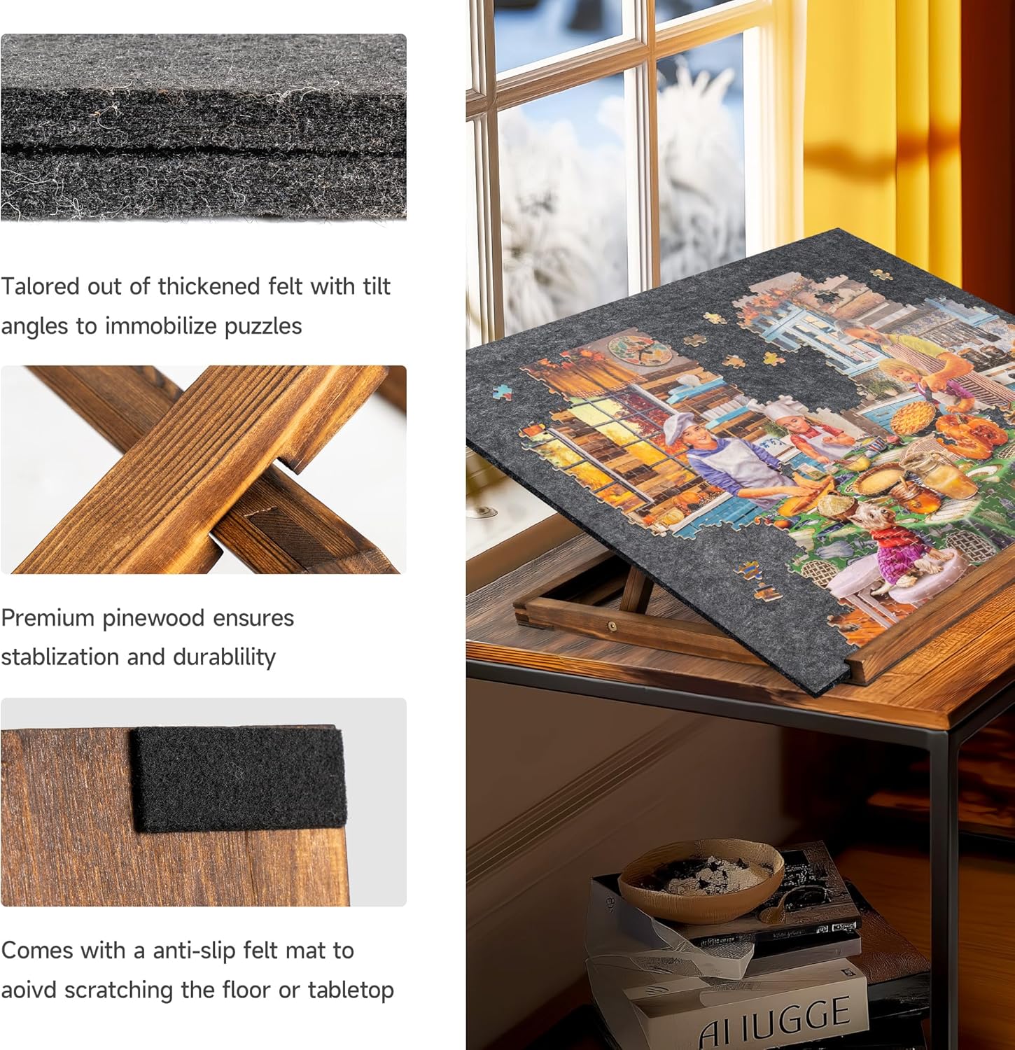 Tektalk Tavola Puzzle Pieghevole con Supporto Regolabile - immagine 4