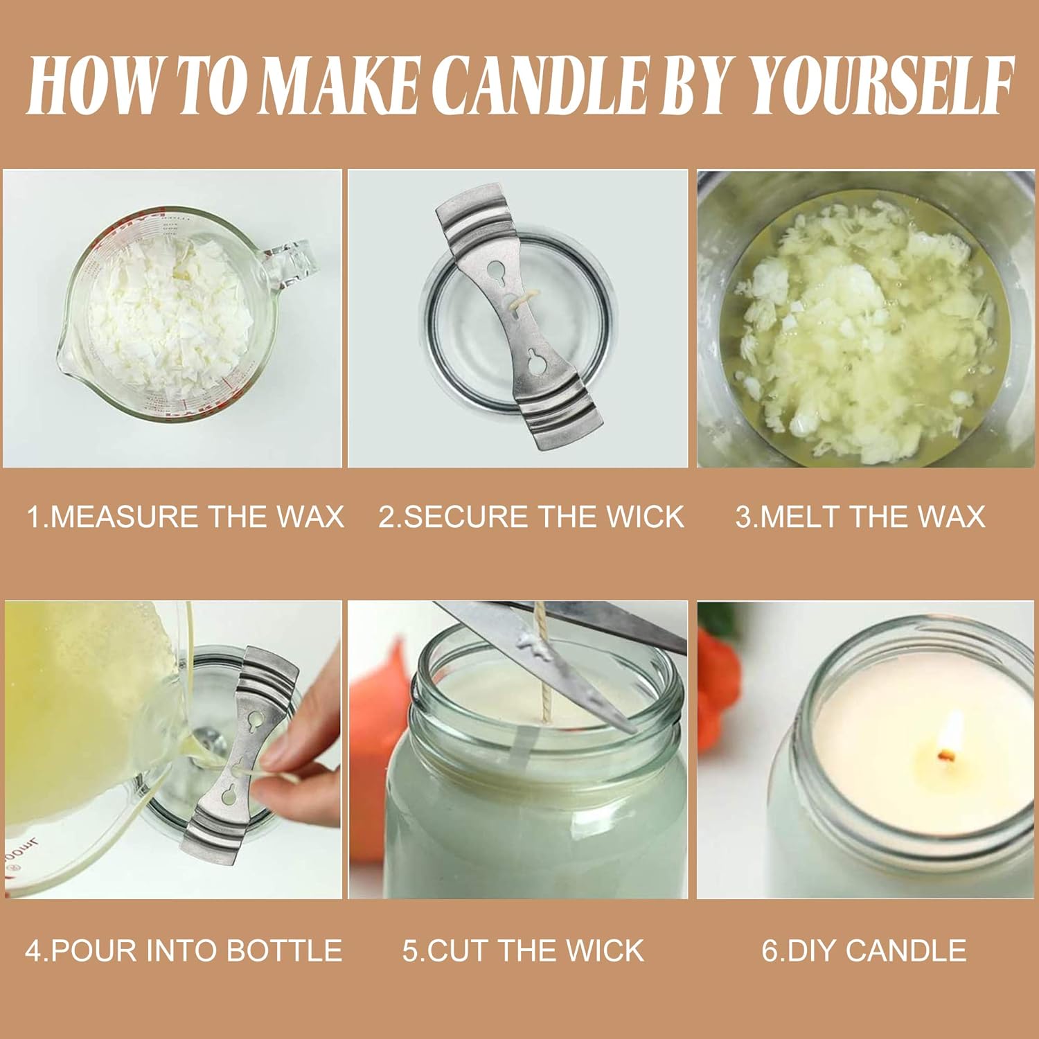 Jbeiy Kit Candele Fai Da Te per Principianti - immagine 3