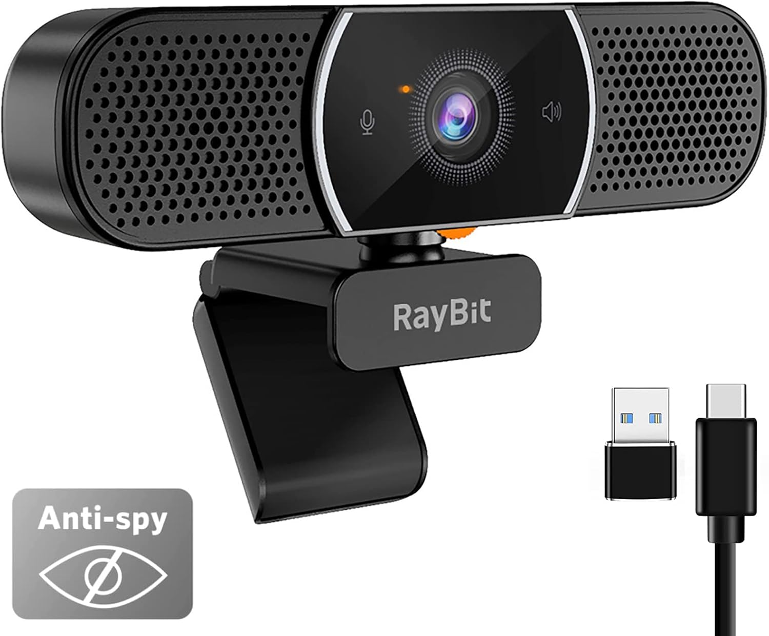 Raybit 3 in 1 Webcam 2K HD USB C con Microfono - immagine 1