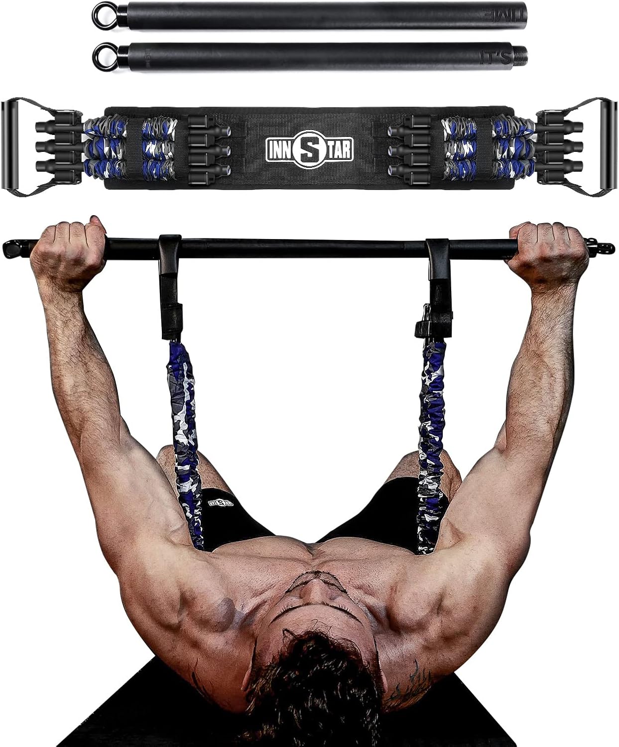 Innstar Banda di Resistenza Regolabile con Barra - immagine 1