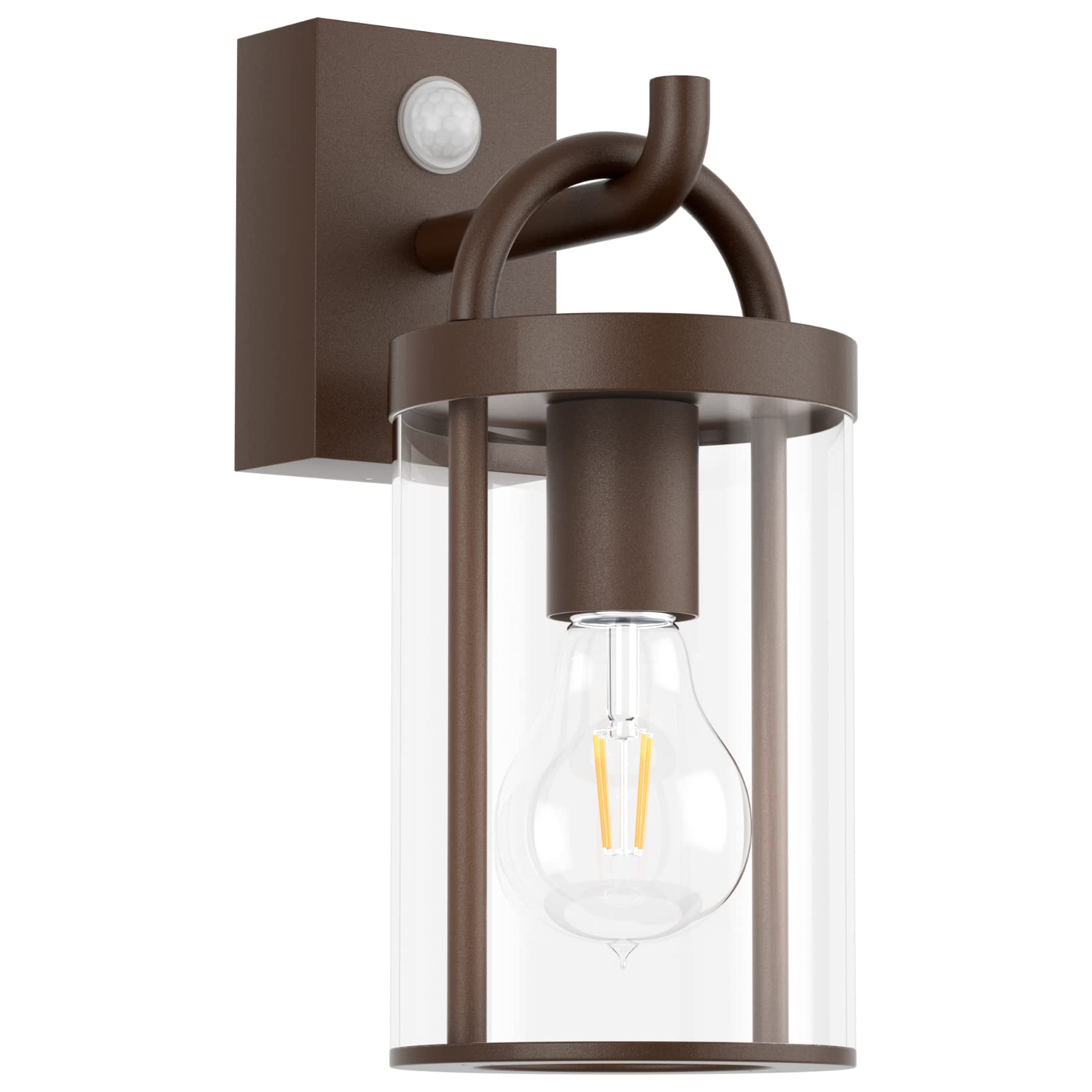 Klighten Lampada da Parete Vintage Esterno E27, Rosso Ruggine