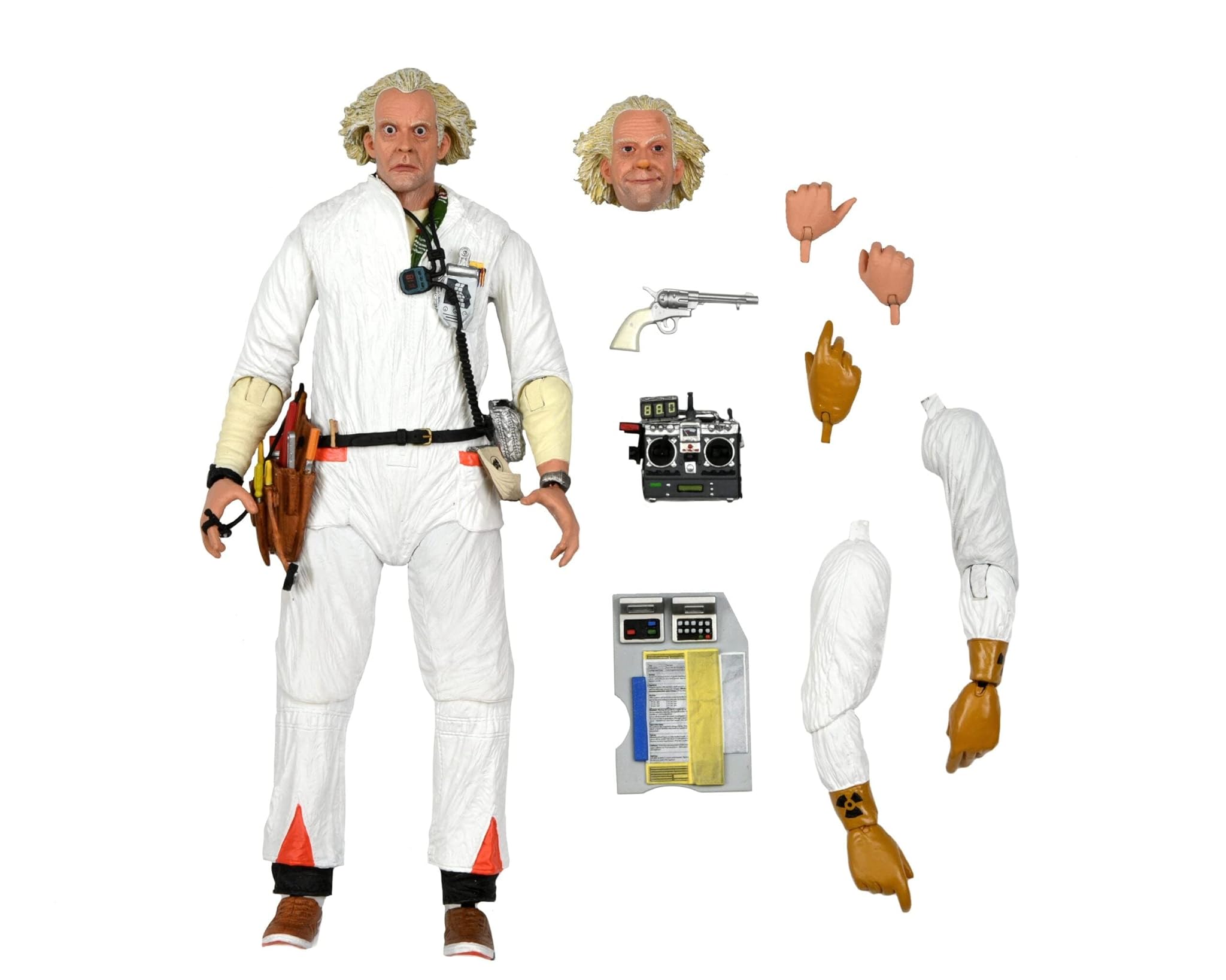 NECA Back TO The Future - Ultimate Doc Brown 1985 - Statuetta articolata 18cm
