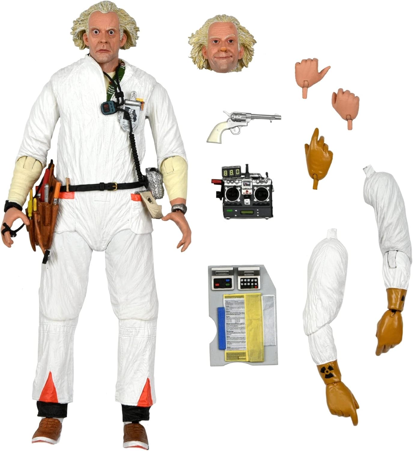 NECA Back TO The Future - Ultimate Doc Brown 1985 - Statuetta articolata 18cm - immagine 1