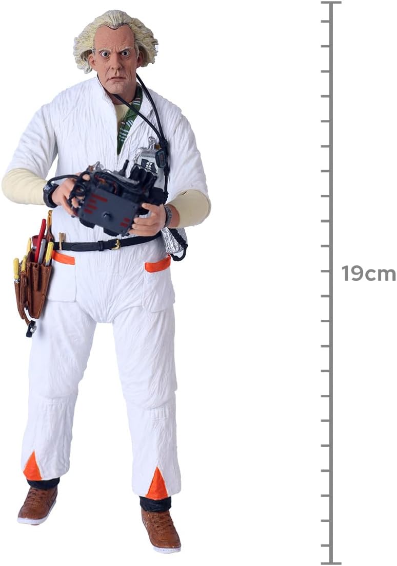 NECA Back TO The Future - Ultimate Doc Brown 1985 - Statuetta articolata 18cm - immagine 3