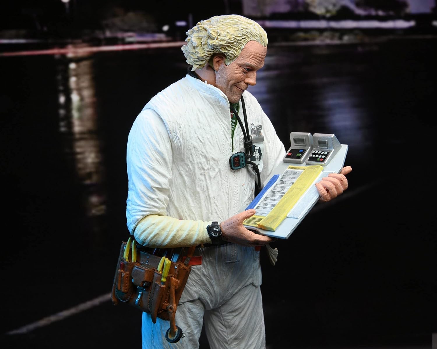 NECA Back TO The Future - Ultimate Doc Brown 1985 - Statuetta articolata 18cm - immagine 5