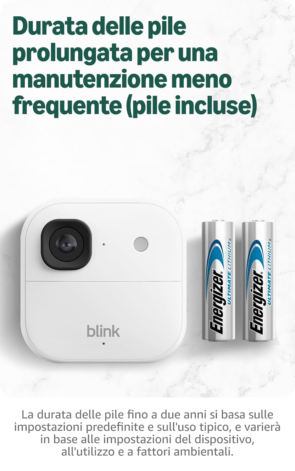 Blink Videocamera Esterna 2K+ (Ultimo Modello), Bianca - immagine 7