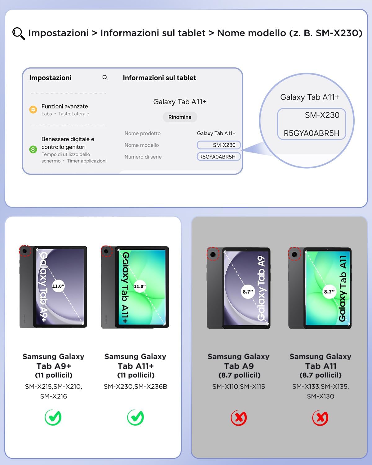 Easyacc Cover con Tastiera per Samsung Galaxy Tab A11 Plus - immagine 2