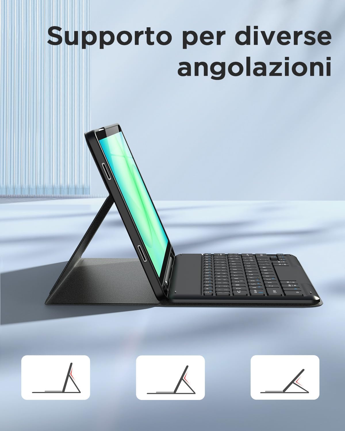 Easyacc Cover con Tastiera per Samsung Galaxy Tab A11 Plus - immagine 3