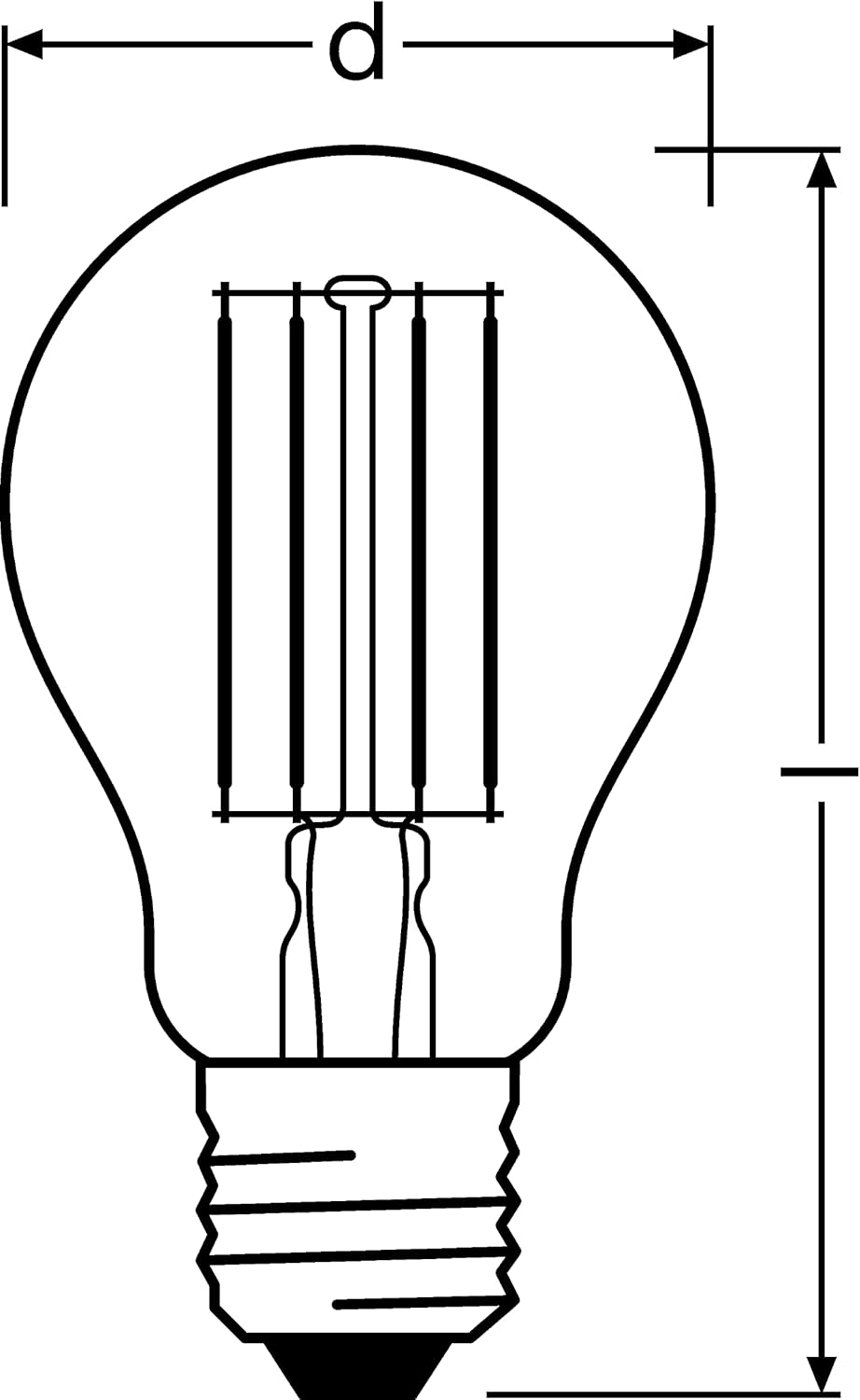 Osram LED BASE Classic A75 - Lampade E27 1055lm (3 pz) - immagine 2