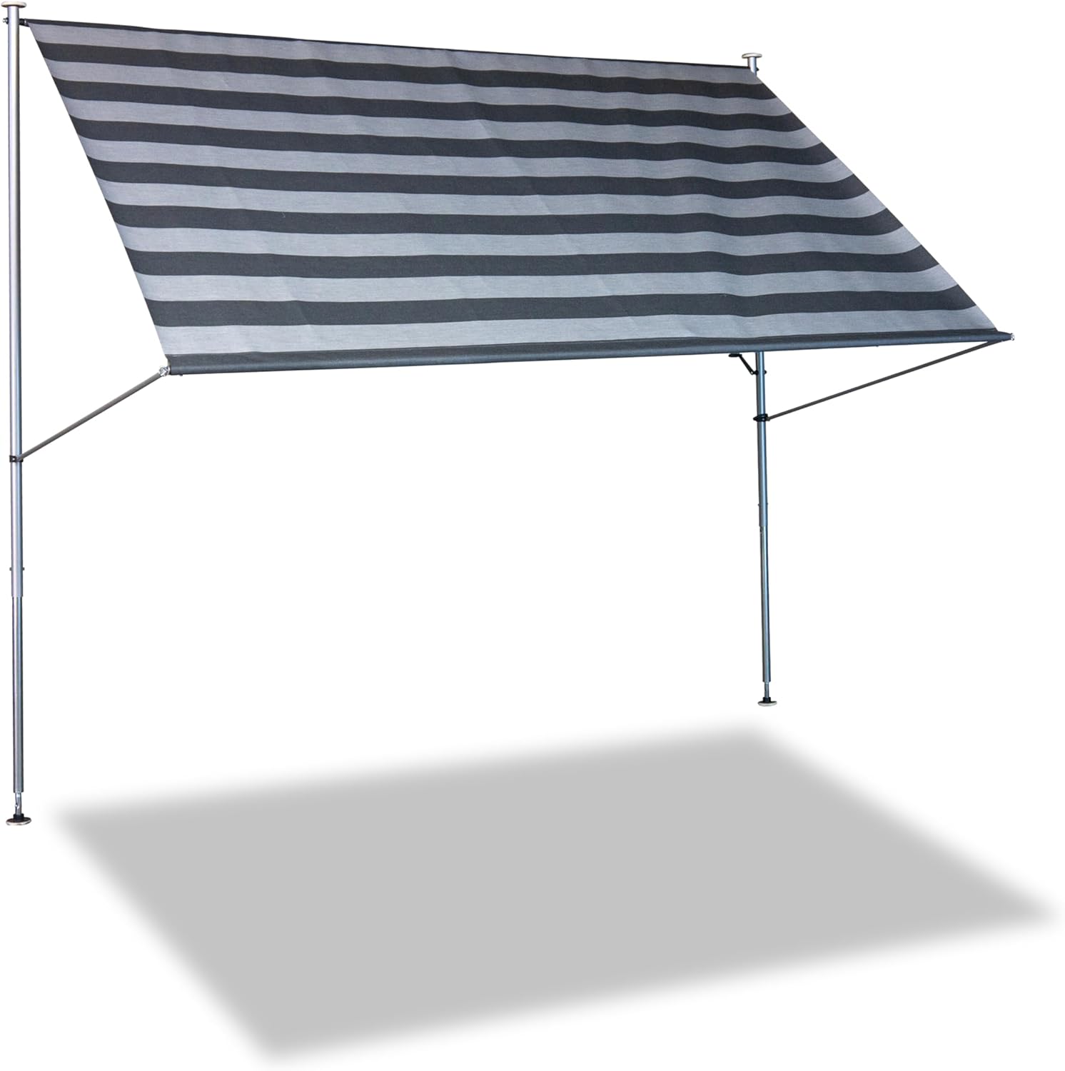 Angerer Tenda da Sole Premium a Strisce 150cm, Grigio - immagine 1