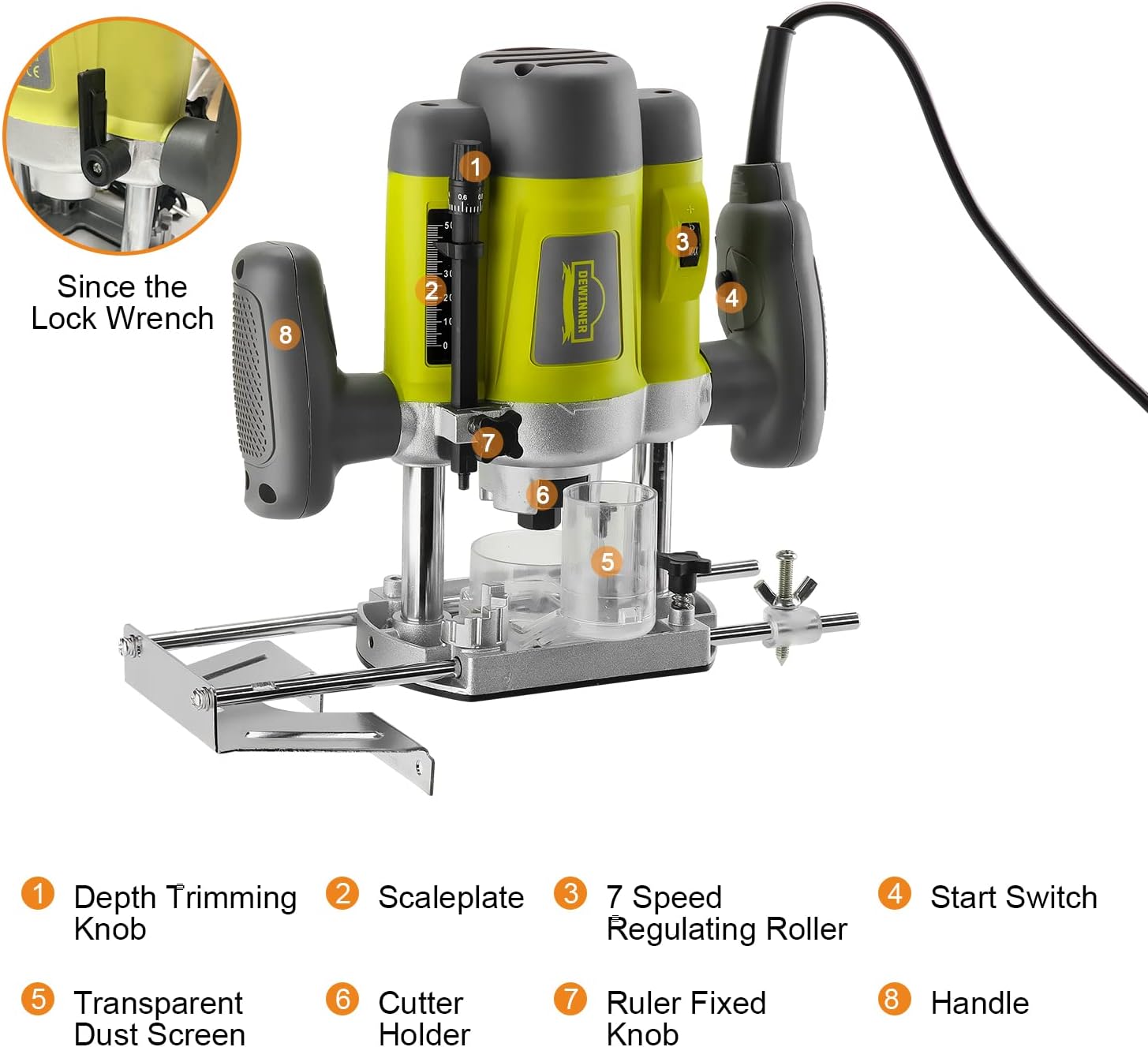 Dewinner Fresatrice Verticale con Set 12 Frese - immagine 5