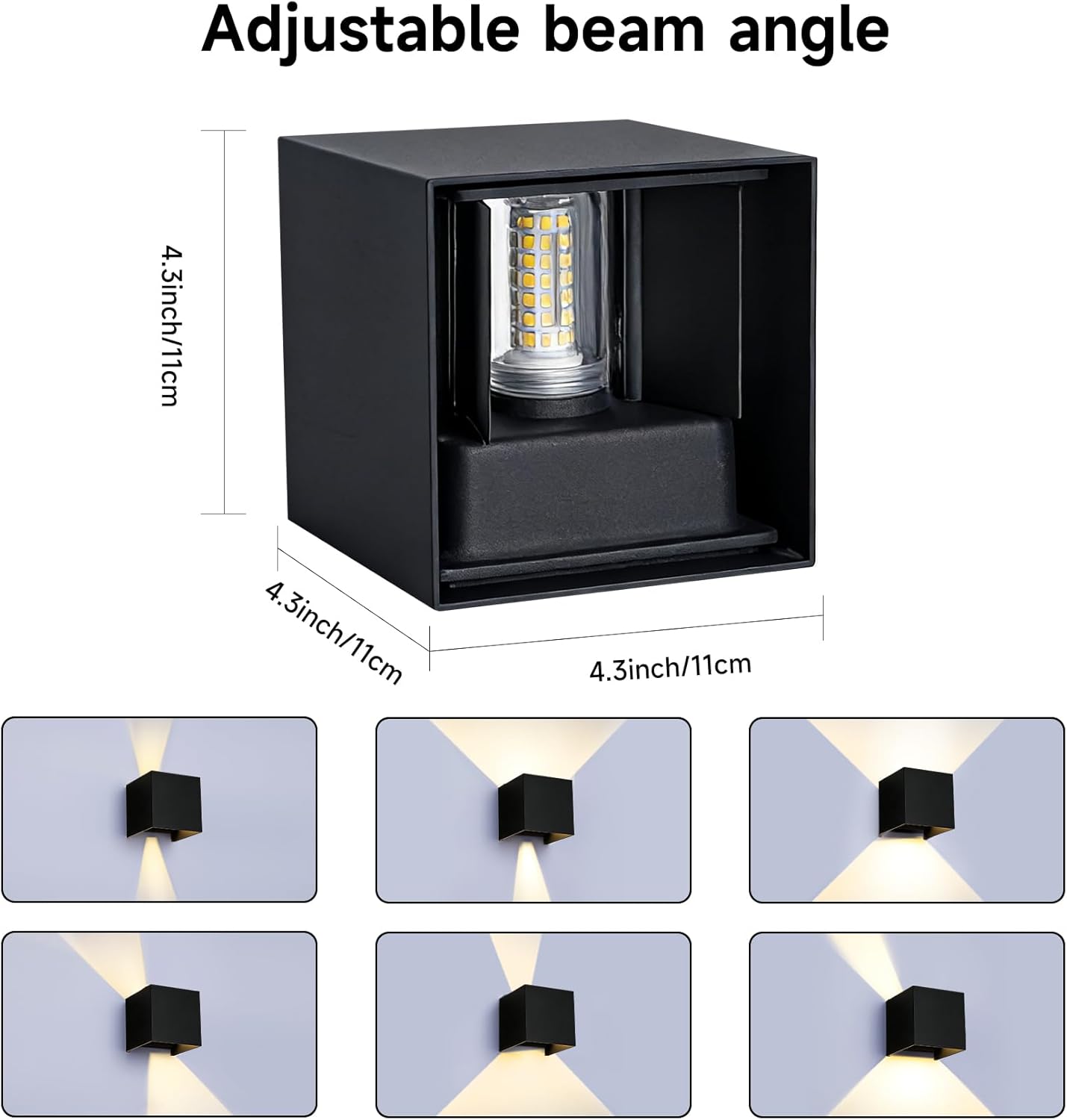 Wisdom Line Applique Parete Interno/Esterno 4 Pezzi - immagine 5