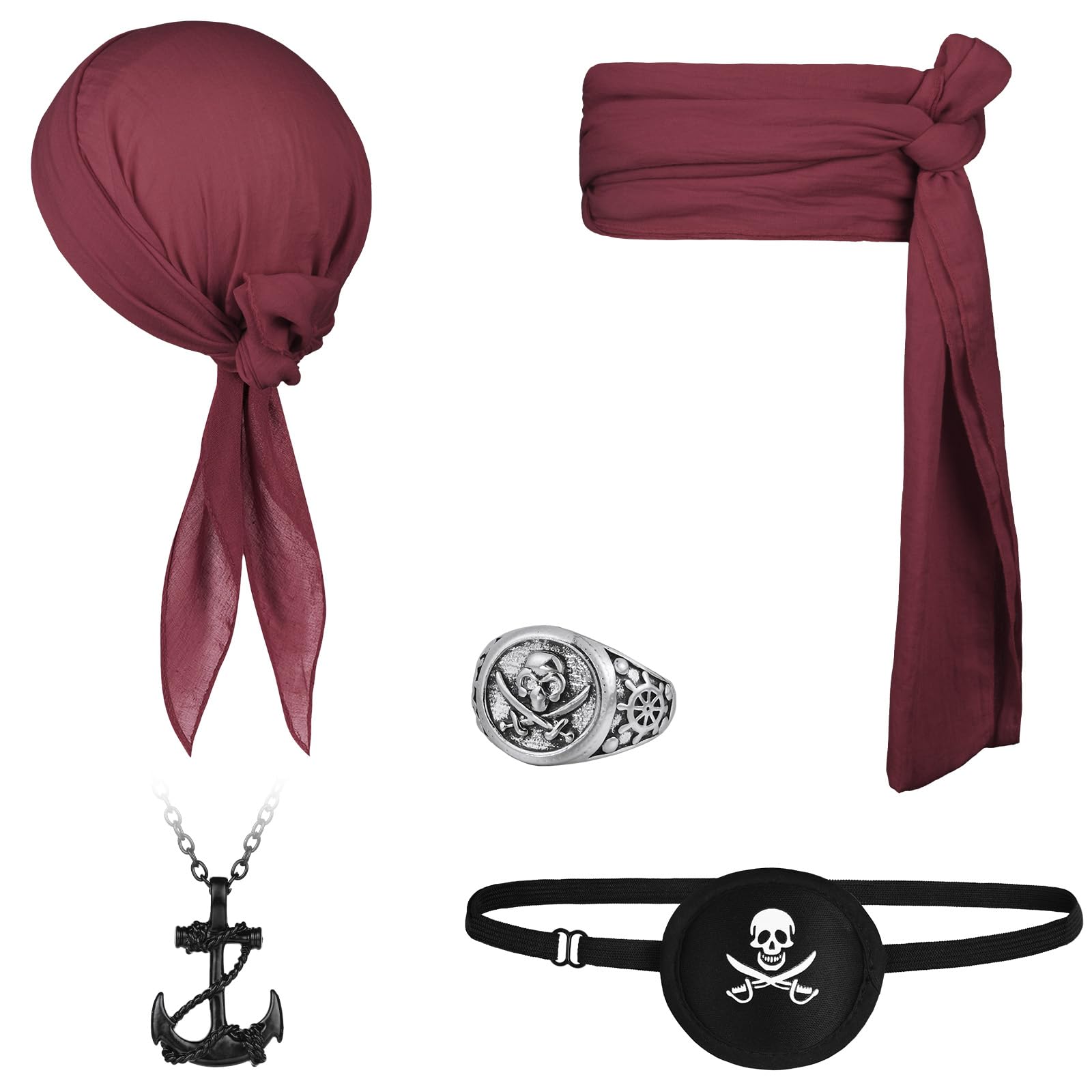 Kit Accessori Pirata - Capitano Pirata