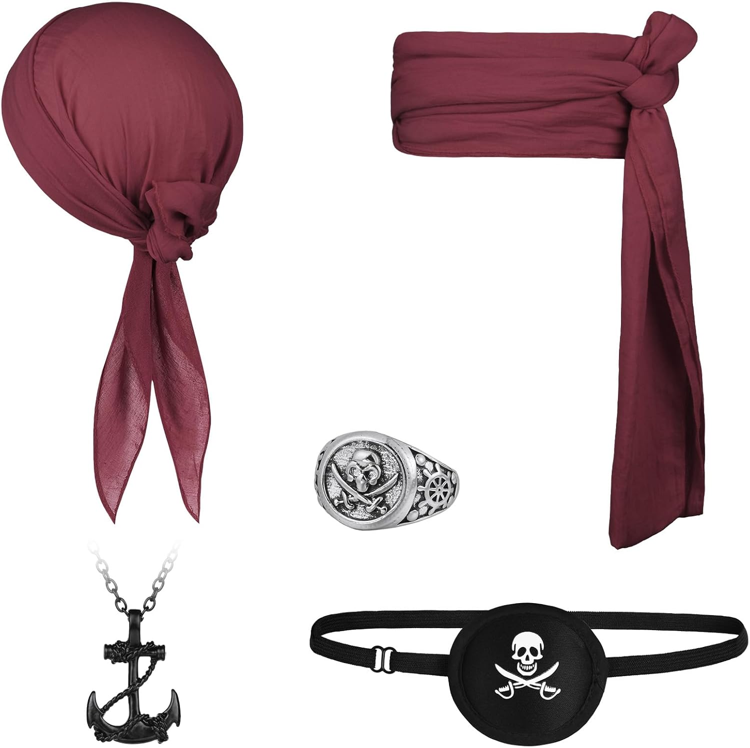 Kit Accessori Pirata - Capitano Pirata - immagine 1