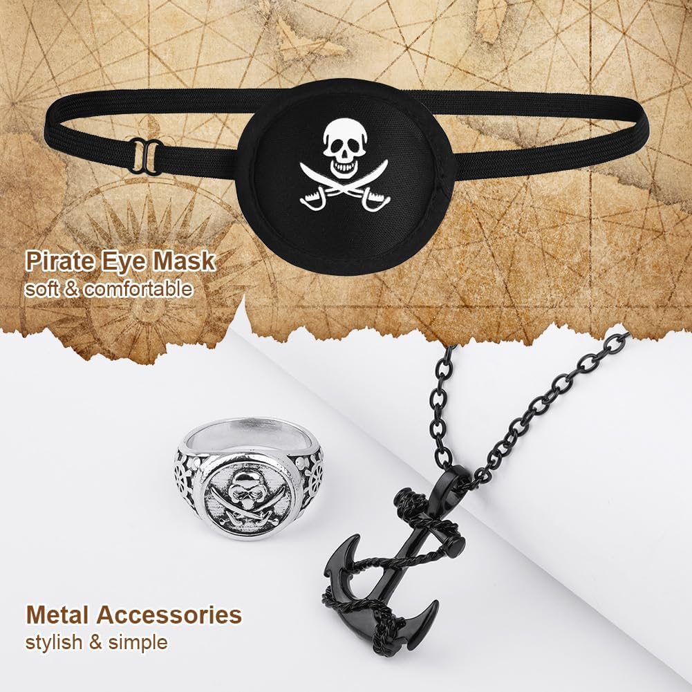 Kit Accessori Pirata - Capitano Pirata - immagine 3