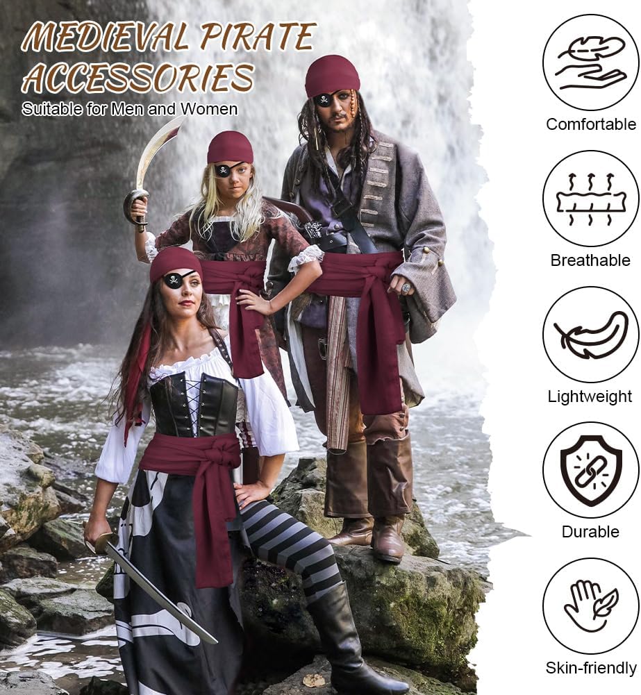 Kit Accessori Pirata - Capitano Pirata - immagine 5