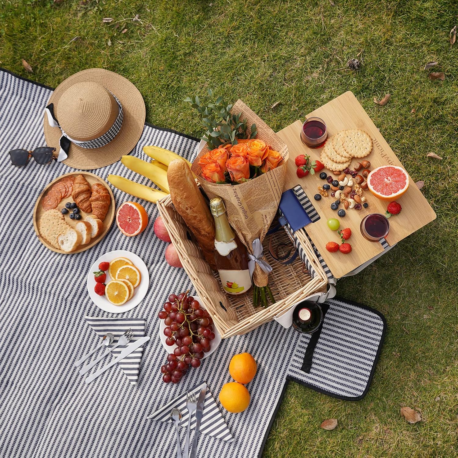 Cesto da Picnic in Vimini per 2 Persone - immagine 2