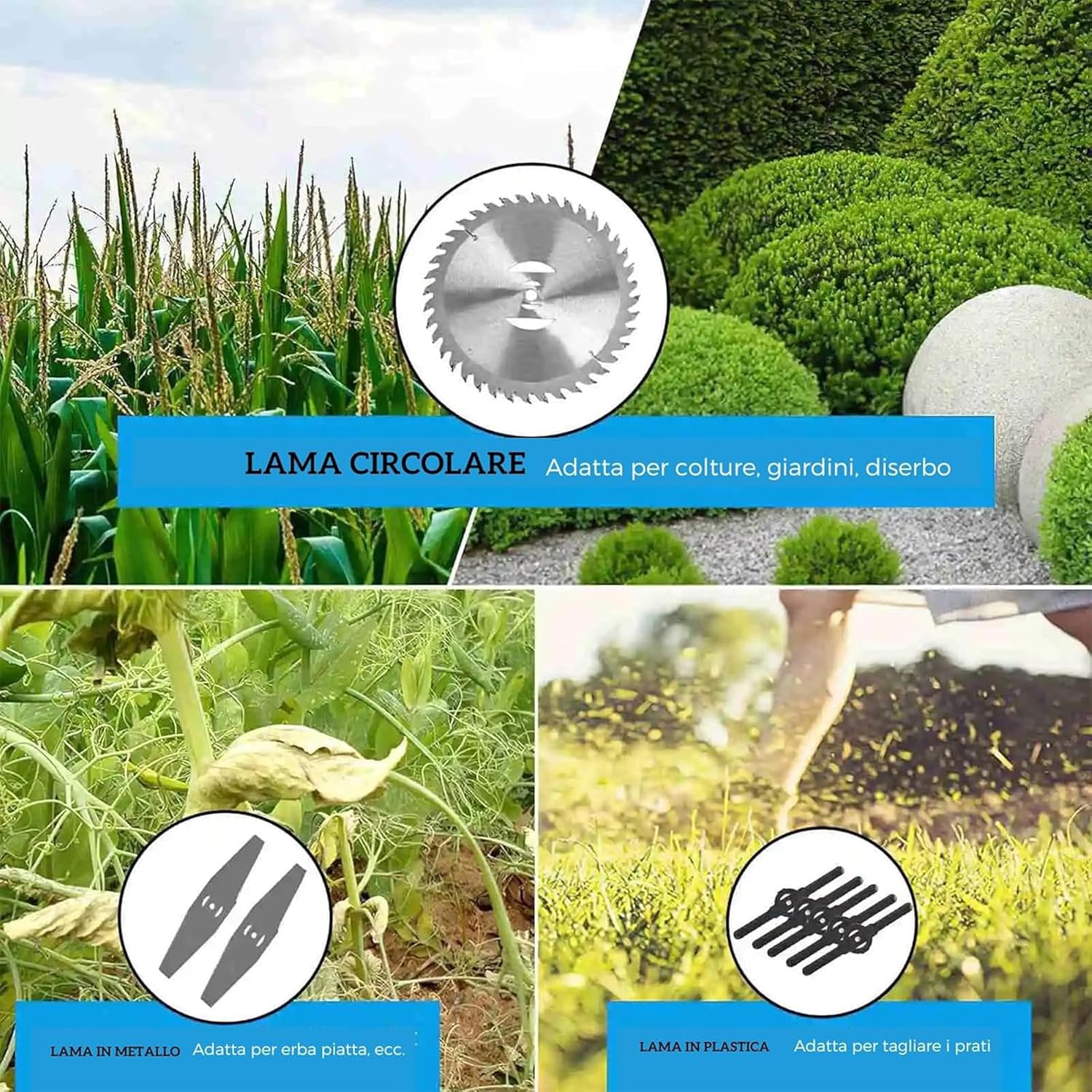 Decespugliatore a Batteria con 2 Batterie, Nero - immagine 5