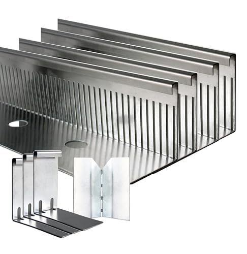 KantFuchs24 Listello per Ghiaia in Alluminio 100mm x 4m