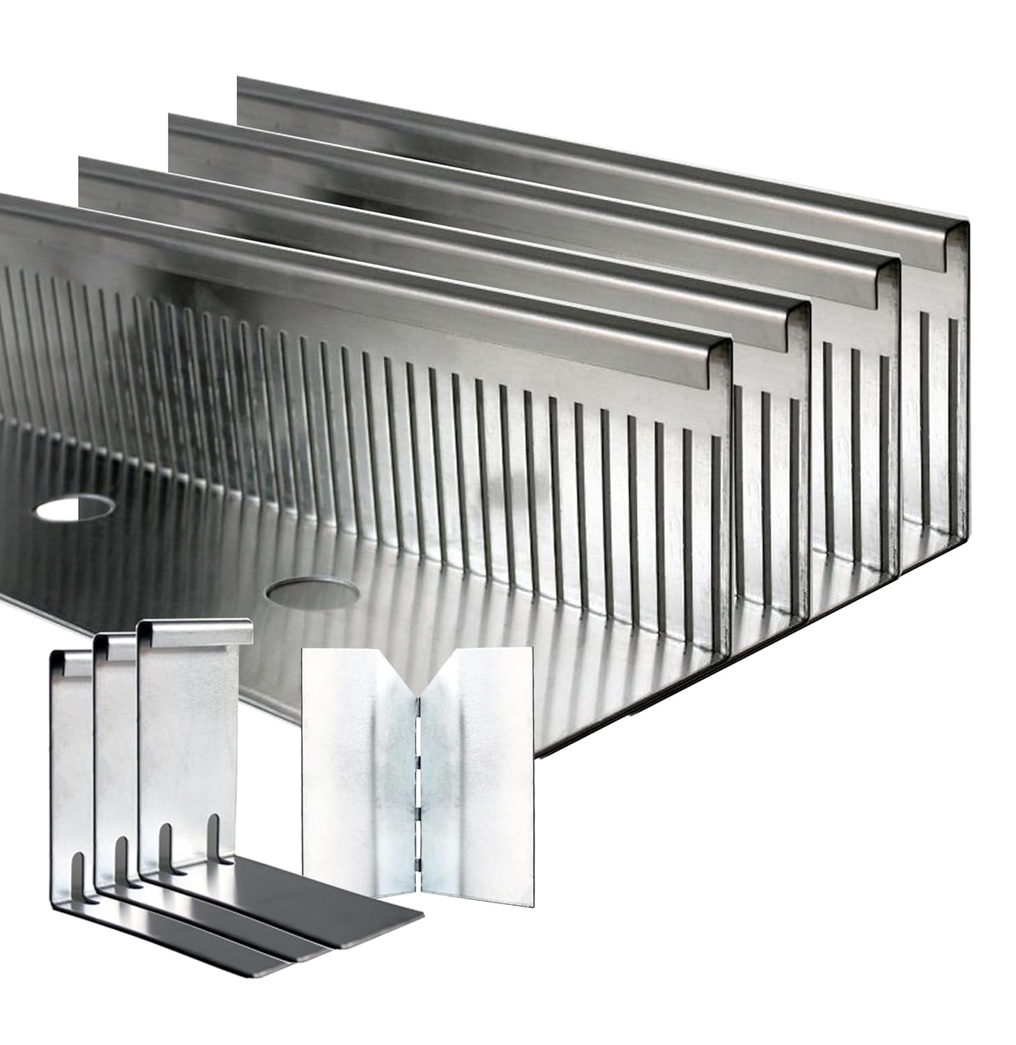 KantFuchs24 Listello per Ghiaia in Alluminio 100mm x 4m - immagine 1