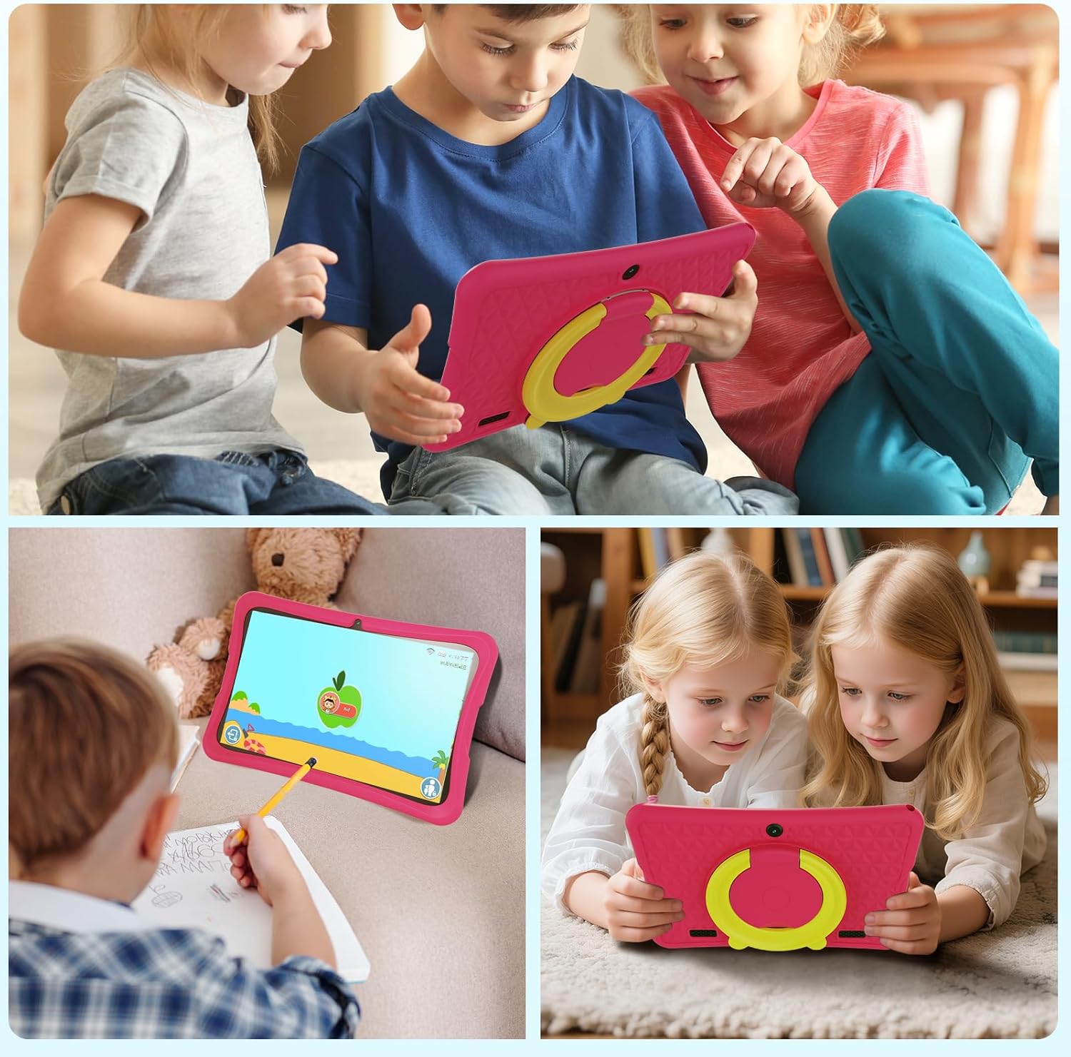 Digiland Android 15 Tablet Bambini 10.1 Pollici, Rosa - immagine 5