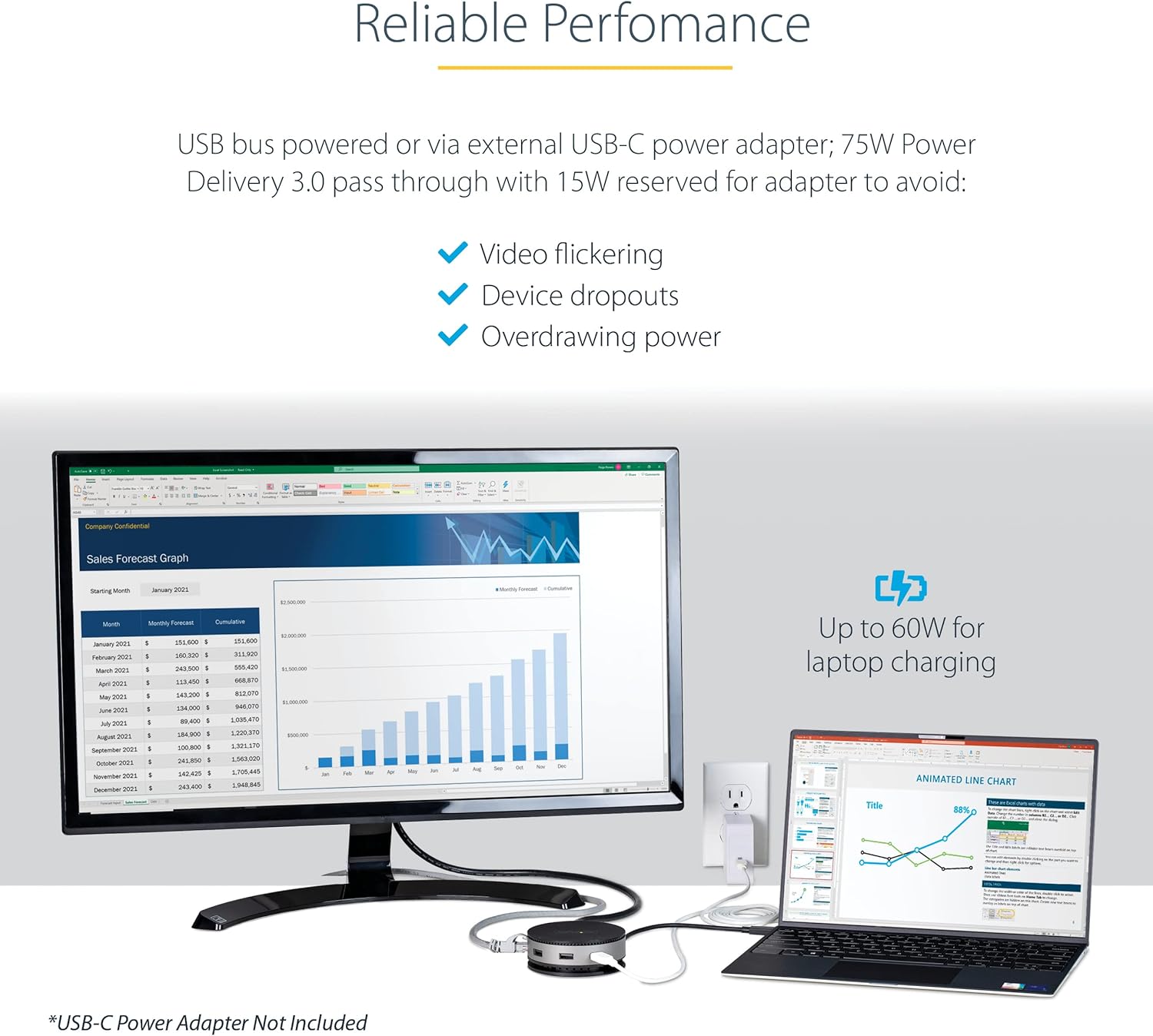 Startech.com Adattatore Multiporta USB-C con 75W PD - immagine 6