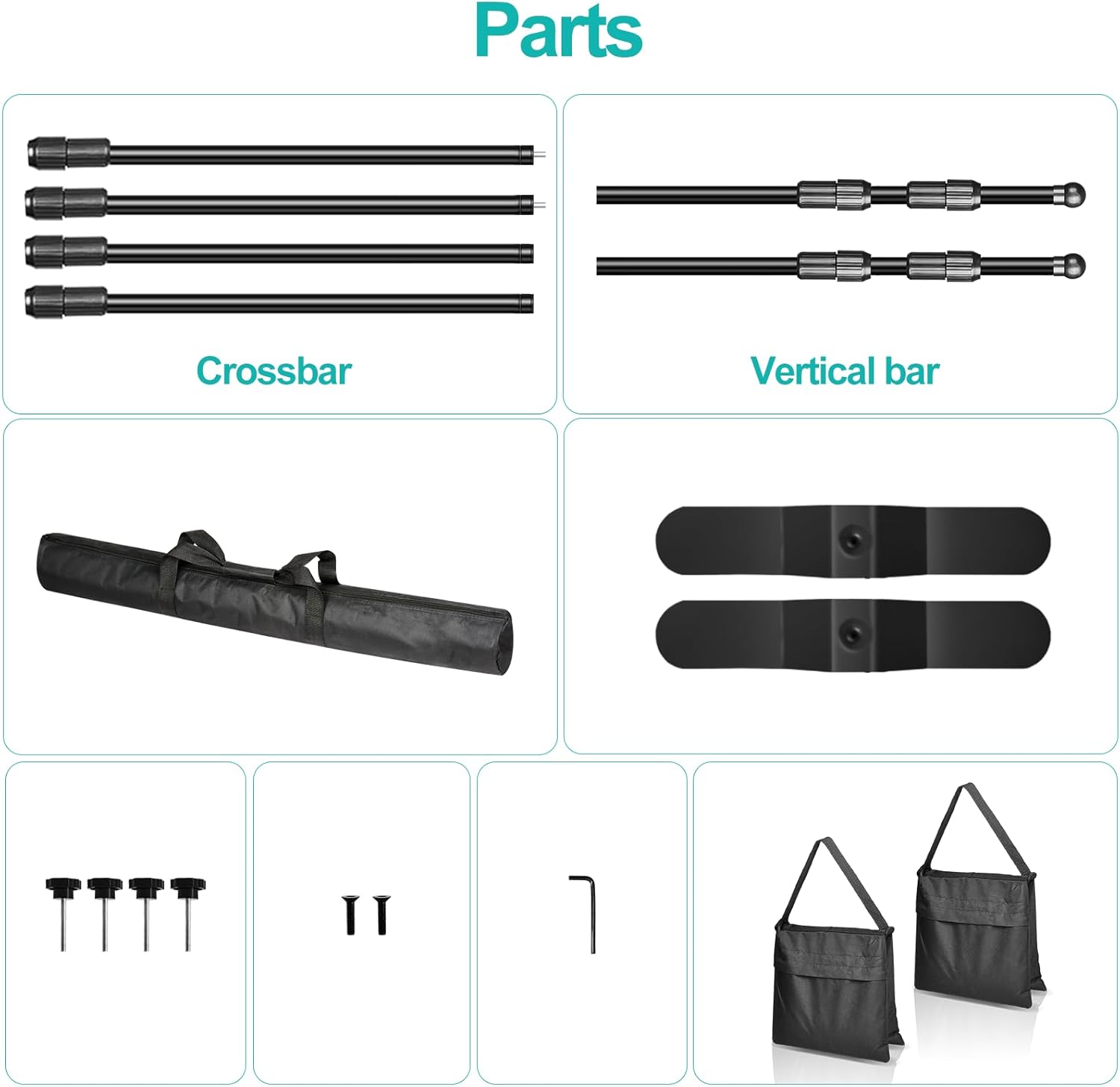 Emart Supporto per Sfondo Fotografico 3m x 2,4m - immagine 5