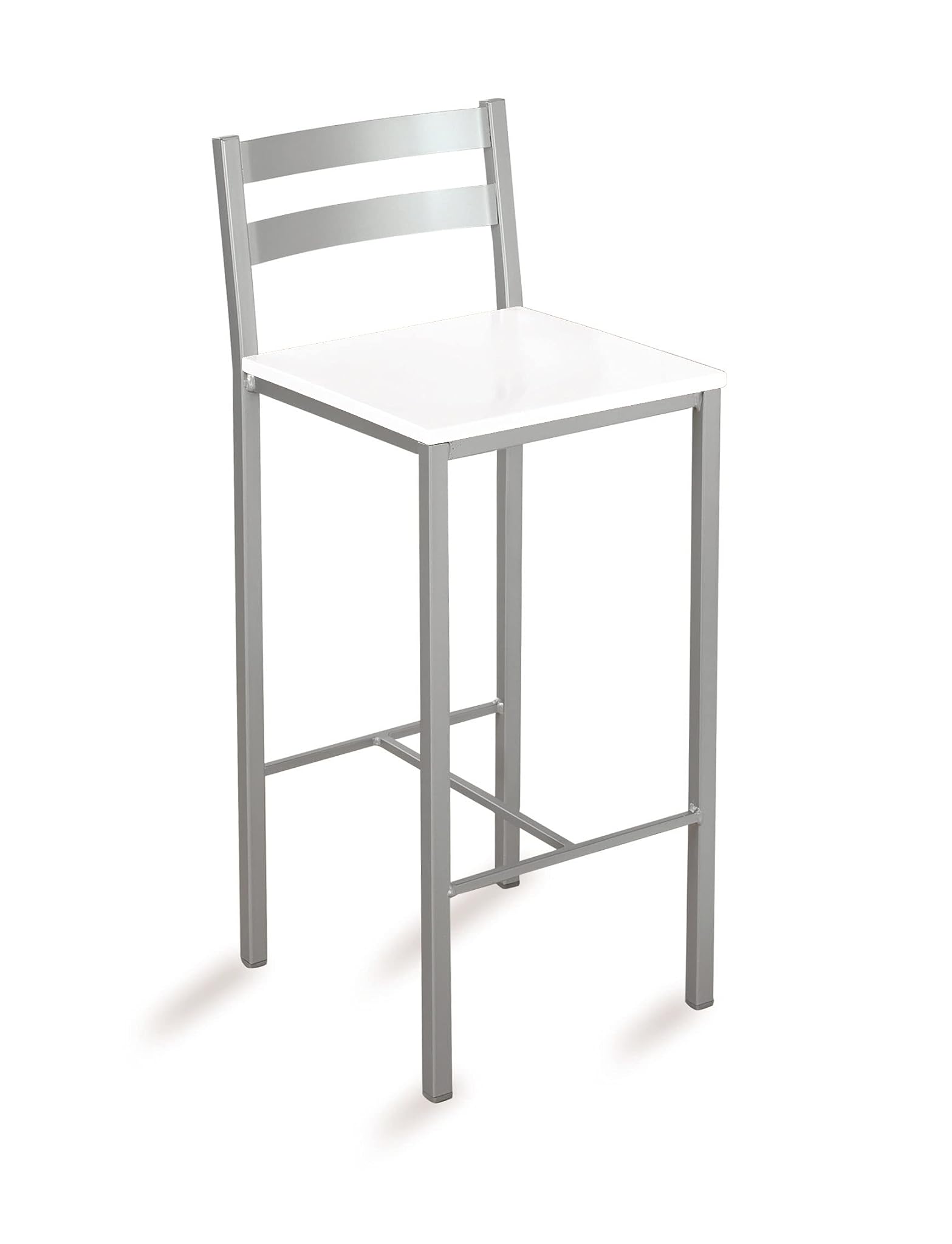 Astimesa Tacfbl - Sgabello Alto Cucina 70cm Similpelle Bianca