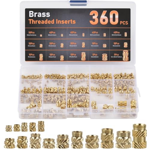 360Pz Inserti Filettati, M2 M2.5 M3 M4 M5 M6 Inserti Filettati Stampa ...