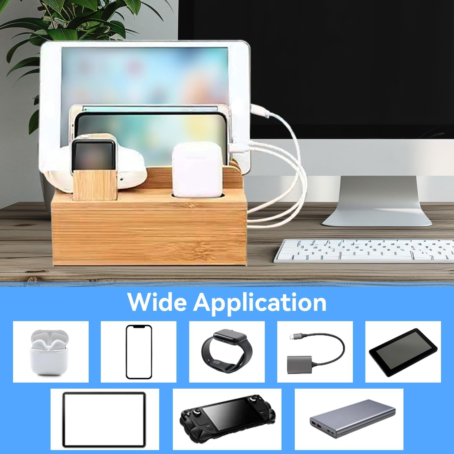 Tissting Supporto per Telefono e Tablet in Legno - immagine 2