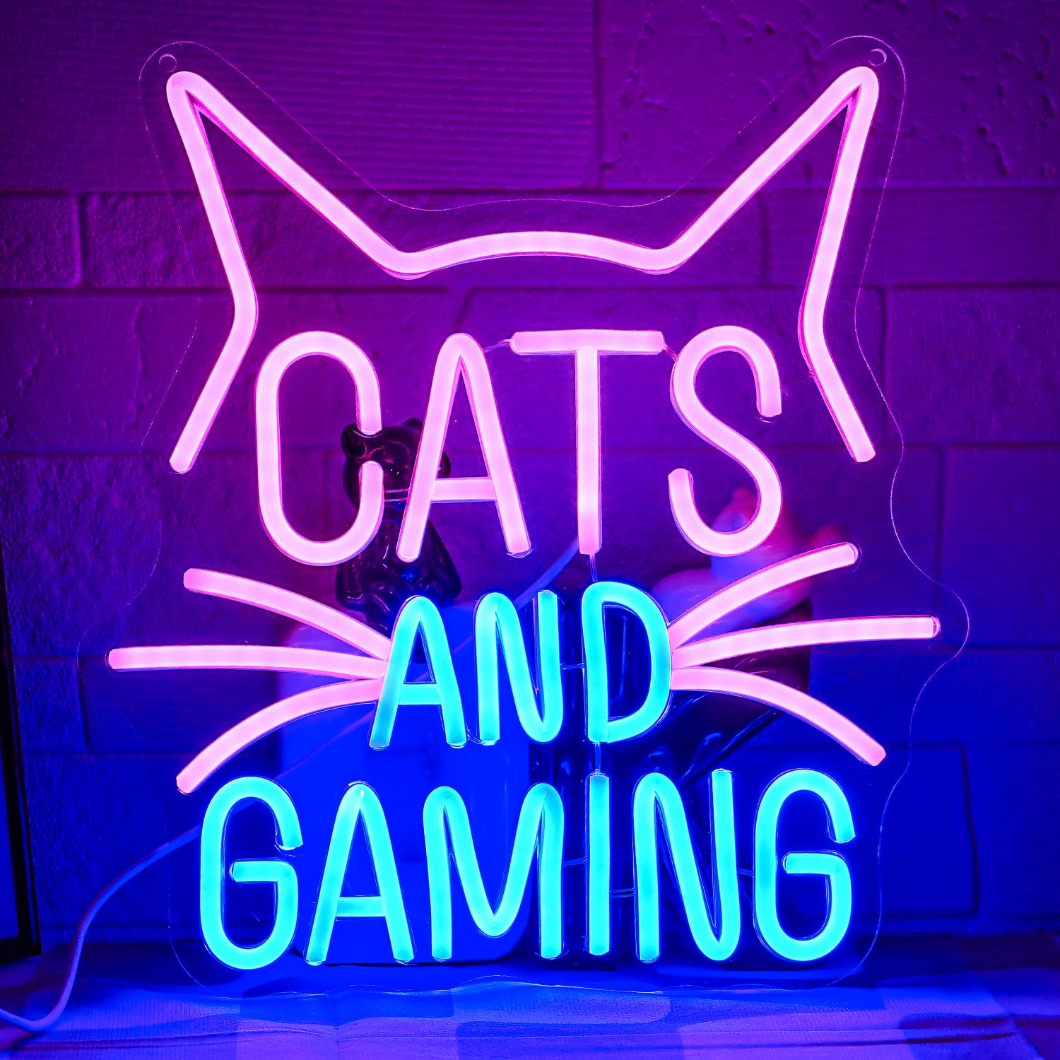 Lmsignly Gatti Gaming - Segno Neon LED