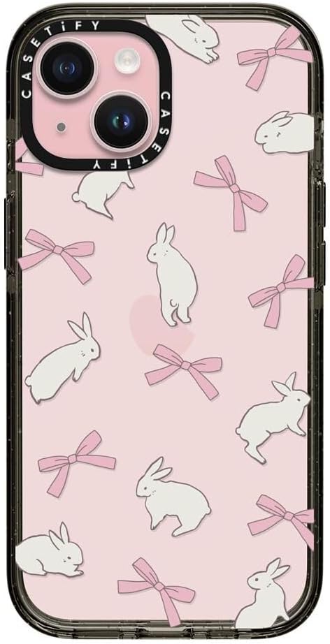 Casetify Impact - Custodia iPhone 15, Nastro Coniglio - immagine 1