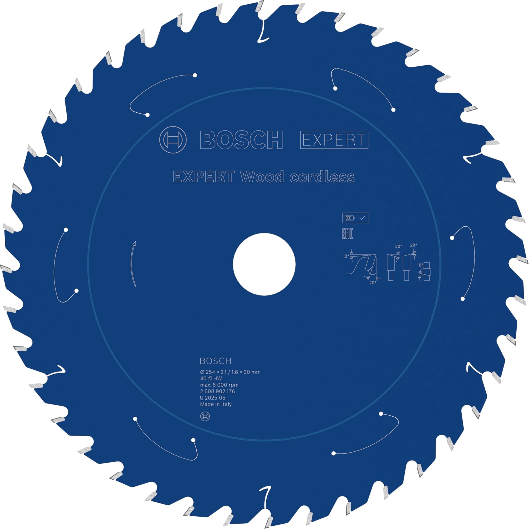 Bosch EXPERT Wood Cordless - Lama per Sega Circolare