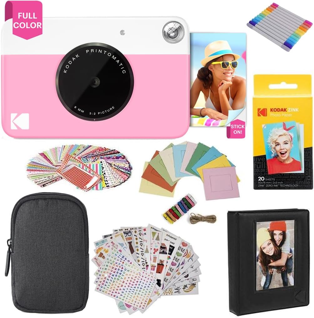 Kodak Printomatic Fotocamera, Rosa - immagine 1