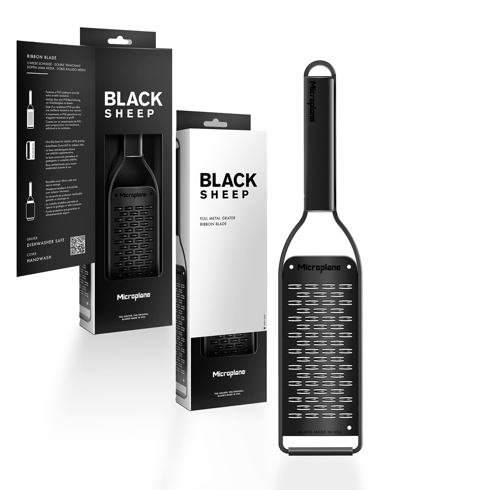 Microplane Grattugia da Cucina Doppia Lama Media