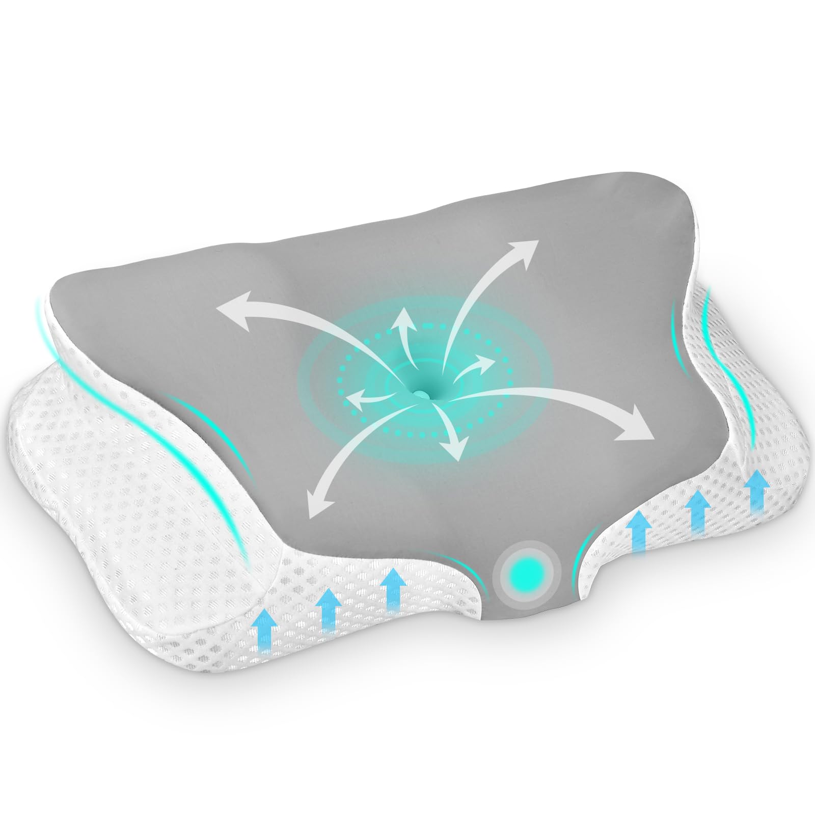 Cuscino Memory Foam Ergonomico per Supporto Cervicale